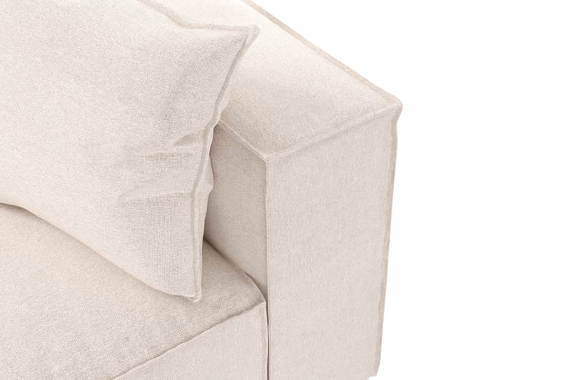 Cubo 5-seters L-formet Dyp Modulhjørnesofa i Stoff - Beige - Møbler - Sofaer - Hjørnesofa