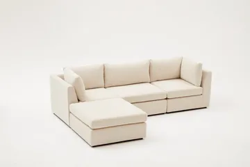 Deliones Hjørnesofa 3-seter - Beige - Møbler - Sofaer - Sofa med sjeselong - 4 seters sofa med divan