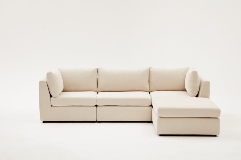 Deliones Hjørnesofa 3-seter - Beige - Hjørnesofa