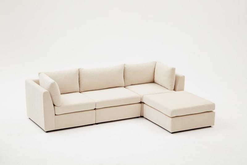 Deliones Hjørnesofa 3-seter - Beige - Hjørnesofa