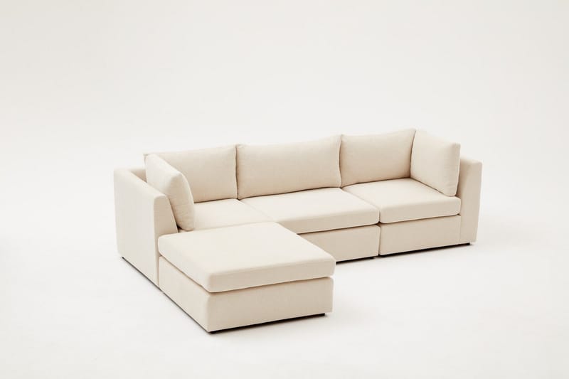 Deliones Hjørnesofa 3-seter - Beige - Hjørnesofa