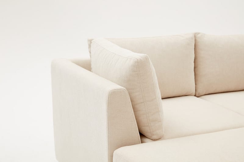 Deliones Hjørnesofa 3-seter - Beige - Hjørnesofa