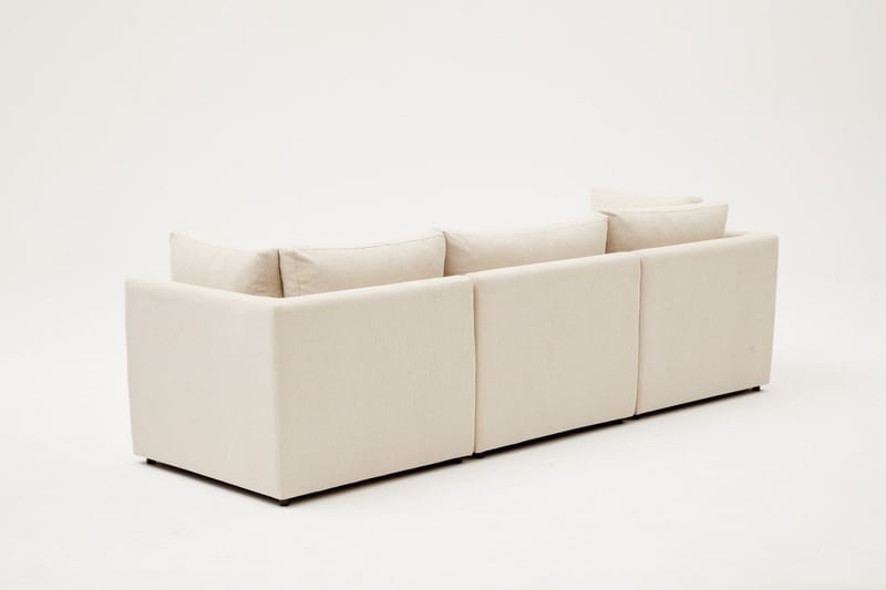 Deliones Hjørnesofa 3-seter - Beige - Møbler - Sofaer - Sofa med sjeselong - 4 seters sofa med divan