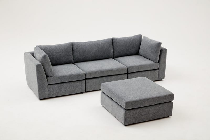 Deliones Hjørnesofa 3-seter - Lyse brun - Møbler - Sofaer - Sofa med sjeselong - 4 seters sofa med divan