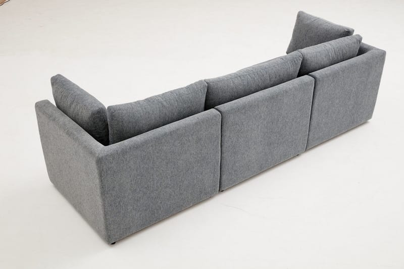 Deliones Hjørnesofa 3-seter - Lyse brun - Møbler - Sofaer - Sofa med sjeselong - 4 seters sofa med divan