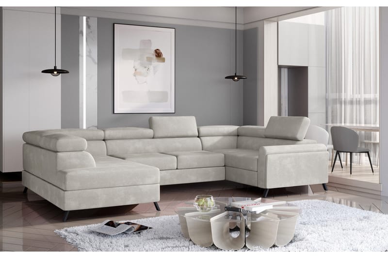 Escadia Hjørnesofa med Sjeselong Venstre, Beige