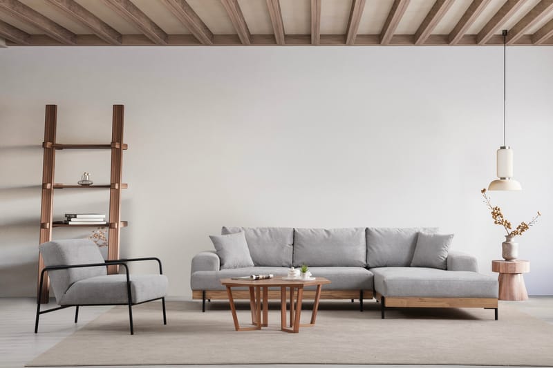 Eti Hjørnesofa 3-seter - Grå - Møbler - Sofaer - Hjørnesofa