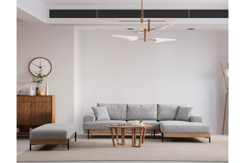 Eti Hjørnesofa 3-seter - Grå - Møbler - Sofaer - Hjørnesofa
