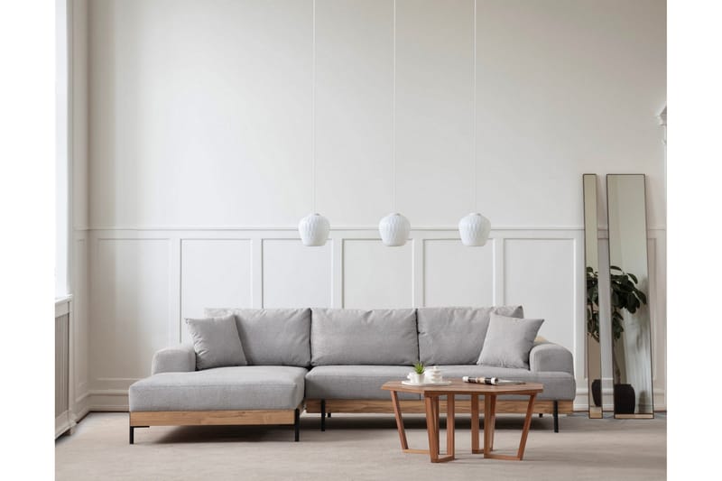 Eti Hjørnesofa 3-seter - Grå - Møbler - Sofaer - Hjørnesofa