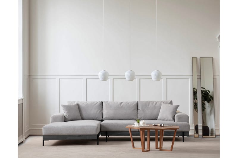 Eti Hjørnesofa 3-seter - Grå - Møbler - Sofaer - Hjørnesofa