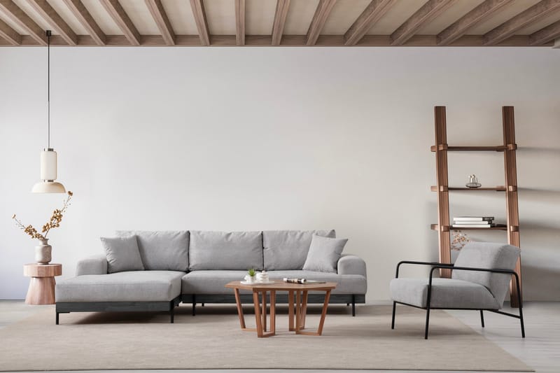 Eti Hjørnesofa 3-seter - Grå - Møbler - Sofaer - Hjørnesofa