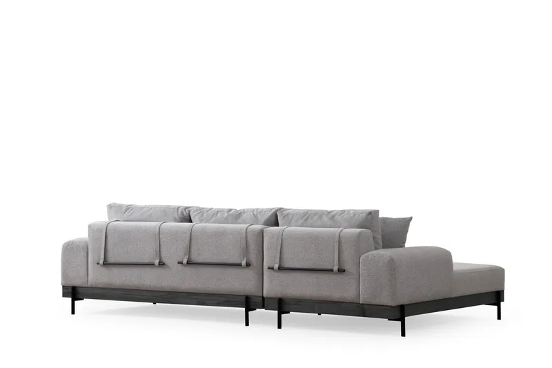 Eti Hjørnesofa 3-seter - Grå - Møbler - Sofaer - Sofa med sjeselong - 4 seters sofa med divan