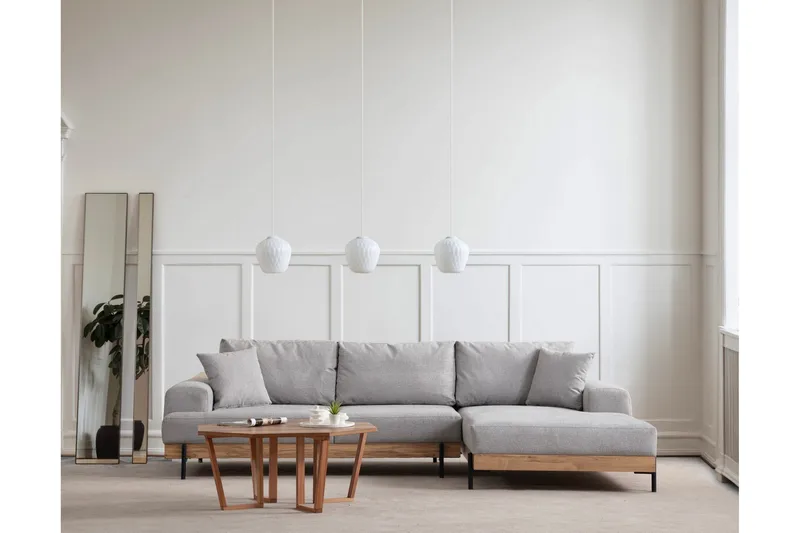 Eti Hjørnesofa 3-seter, Grå