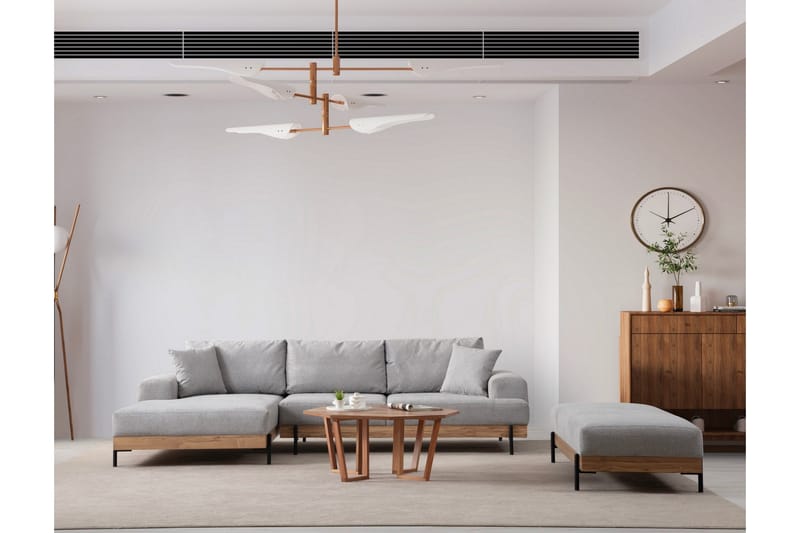 Eti Hjørnesofa 3-seter - Grå - Møbler - Sofaer - Hjørnesofa