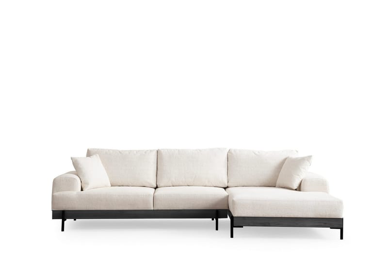 Eti Hjørnesofa 3-seter - Hvit - Møbler - Sofaer - Sofa med sjeselong - 4 seters sofa med divan