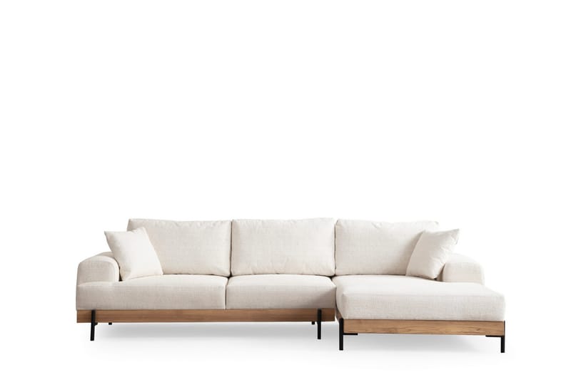 Eti Hjørnesofa 3-seter - Hvit - Møbler - Sofaer - Hjørnesofa