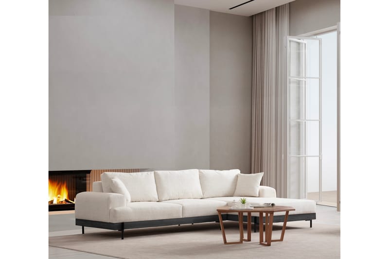 Eti Hjørnesofa 3-seter - Hvit - Møbler - Sofaer - Hjørnesofa