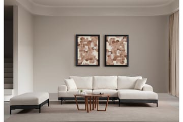 Eti Hjørnesofa 3-seter - Hvit - Møbler - Sofaer - Hjørnesofa