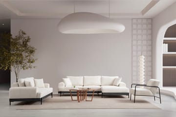 Eti Hjørnesofa 3-seter - Hvit - Møbler - Sofaer - Hjørnesofa