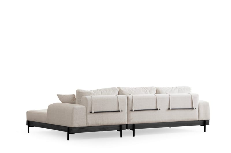 Eti Hjørnesofa 3-seter - Hvit - Møbler - Sofaer - Sofa med sjeselong - 4 seters sofa med divan