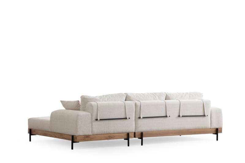 Eti Hjørnesofa 3-seter - Hvit - Møbler - Sofaer - Sofa med sjeselong - 4 seters sofa med divan