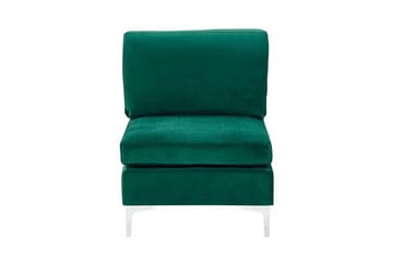 Evja 4-seters Hjørnesofa Venstre - Fløyel/Grønn - Møbler - Sofaer - Hjørnesofa