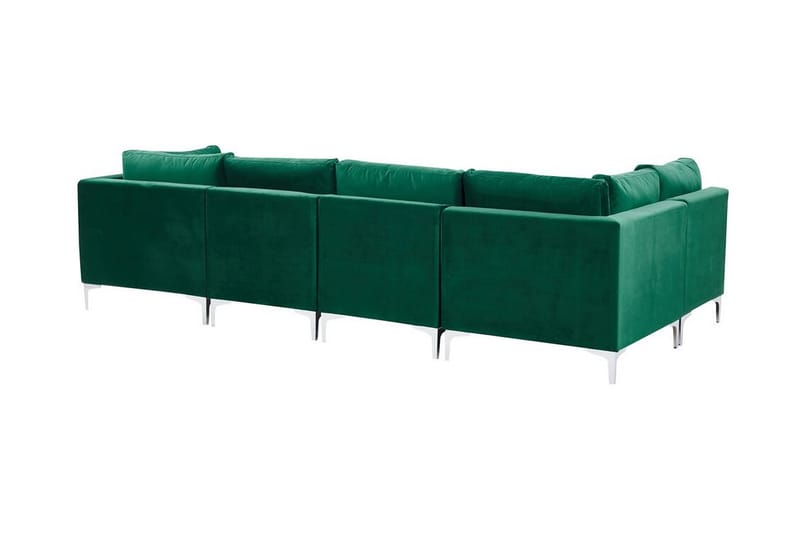 Evja 5-seters Hjørnesofa Høyre - Fløyel/Grønn - Møbler - Sofaer - Hjørnesofa