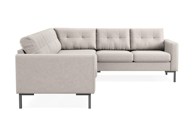 Frillestad 5-seters Høyrevendt L-formet Hjørnesofa i Stoff - Beige - Møbler - Sofaer - Hjørnesofa
