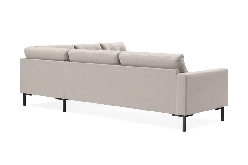 Frillestad 5-seters Høyrevendt L-formet Hjørnesofa i Stoff - Beige - Møbler - Sofaer - Hjørnesofa