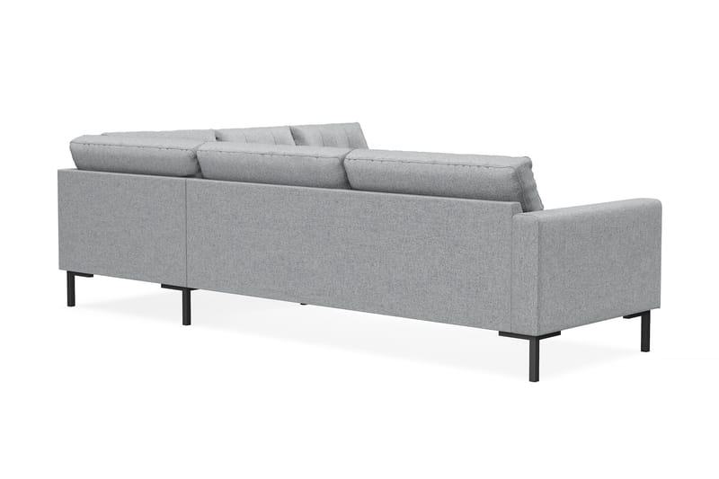Frillestad 5-seters Høyrevendt L-formet Hjørnesofa i Stoff - Grå - Møbler - Sofaer - Hjørnesofa