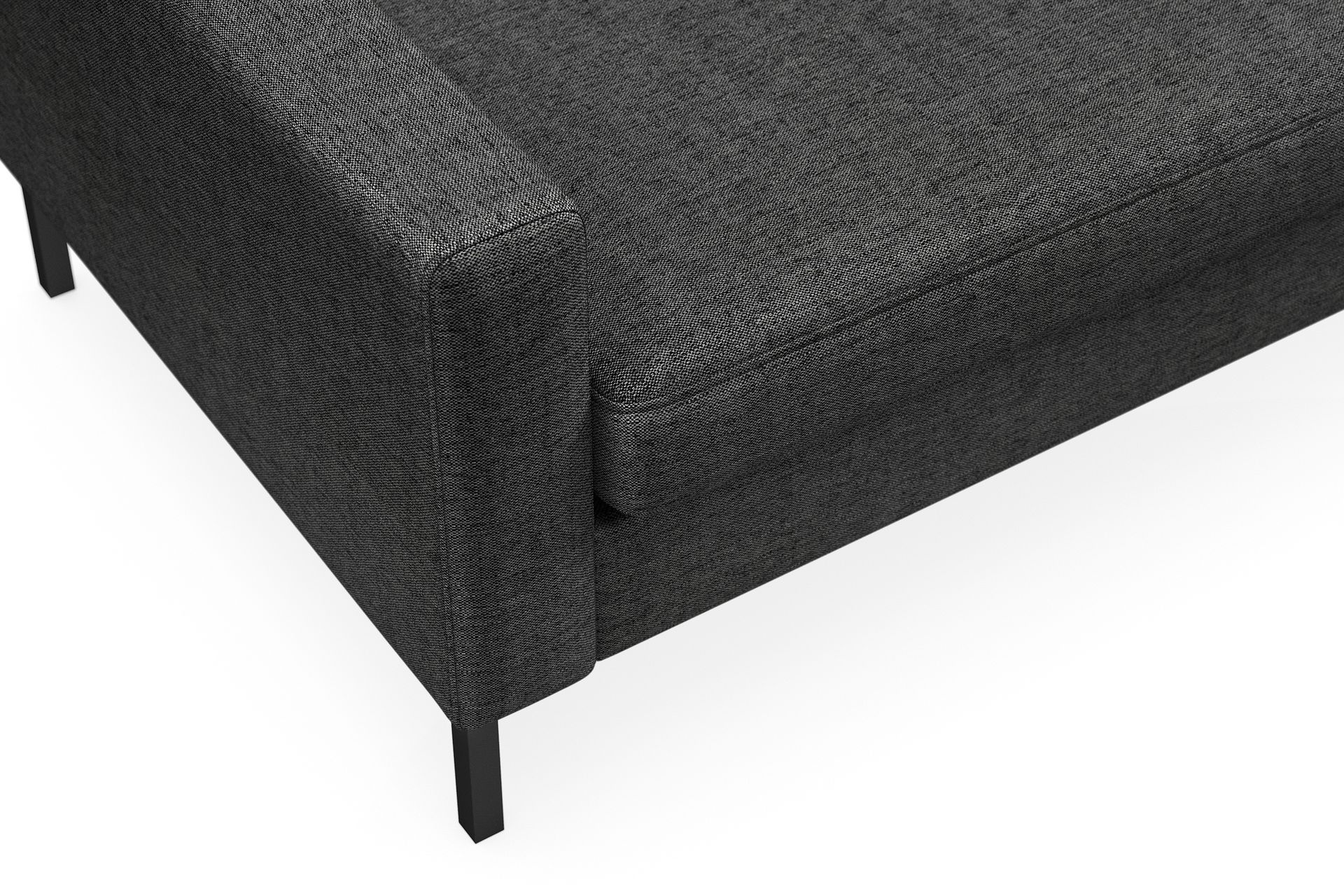 Frillestad 5-seters Høyrevendt L-formet Hjørnesofa i Stoff - Mørk grå - Møbler - Sofaer - Hjørnesofa