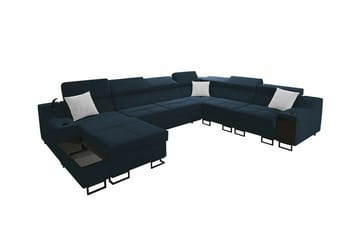 Galbally 5-seters Hjørnesofa - Mørkeblå - Møbler - Sofaer - Hjørnesofa