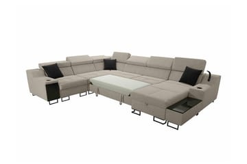 Galbally 5-seters hjørnesofa - Møbler - Sofaer - Sovesofaer - Hjørnesovesofa