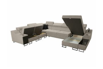 Galbally 5-seters hjørnesofa - Møbler - Sofaer - Sovesofaer - Hjørnesovesofa