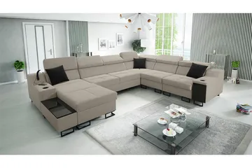 Galbally 5-seters hjørnesofa - Møbler - Sofaer - Sovesofaer - Hjørnesovesofa