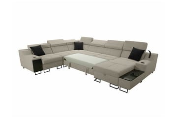 Galbally 5-seters hjørnesofa - Møbler - Sofaer - Sovesofaer - Hjørnesovesofa