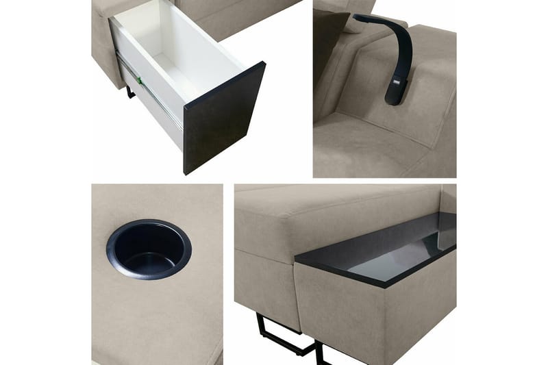 Galbally 5-sits Hörnsoffa Brown - Møbler - Sofaer - Hjørnesofa