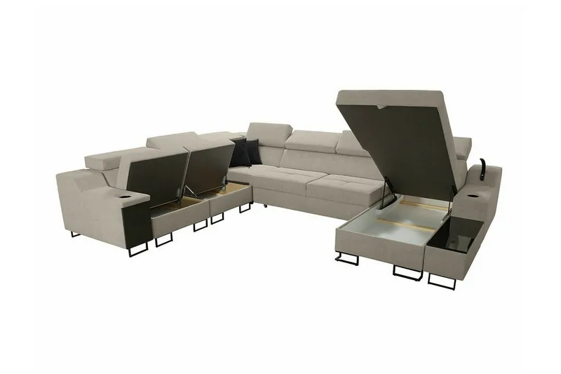 Galbally 5-sits Hörnsoffa Dark blue - Møbler - Sofaer - Hjørnesofa