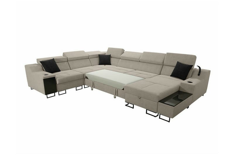 Galbally 5-sits Hörnsoffa NO_BRAND Dark blue - Møbler - Sofaer - Hjørnesofa