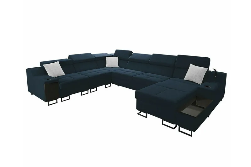 Galbally 5-sits Hörnsoffa NO_BRAND Dark blue, undefined