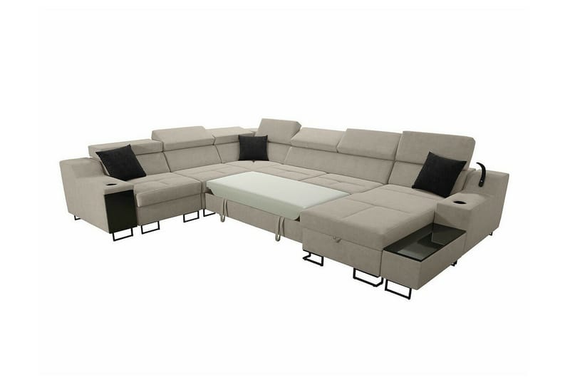 Galbally 5-sits Hörnsoffa NO_BRAND Dark blue - Møbler - Sofaer - Hjørnesofa