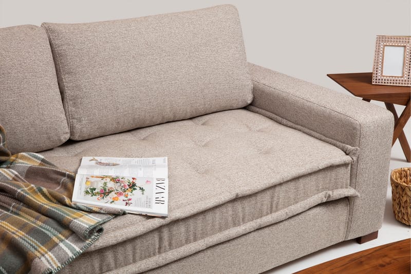 Gladfield Divansofa 3-seters - Beige - Hjørnesofa