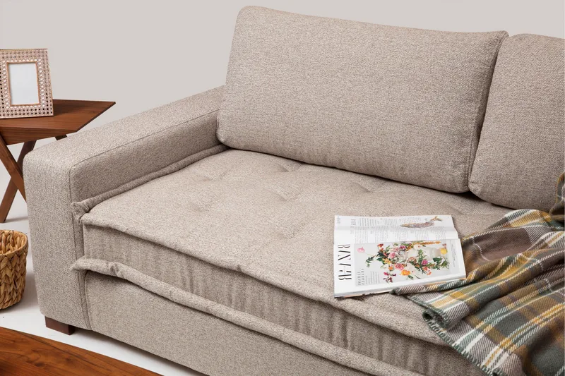 Gladfield Divansofa 3-seters - Beige - Møbler - Sofaer - Hjørnesofa - Hjørnesofa med divan
