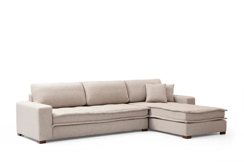Gladfield Divansofa 3-seters - Beige - Møbler - Sofaer - Hjørnesofa - Hjørnesofa med divan