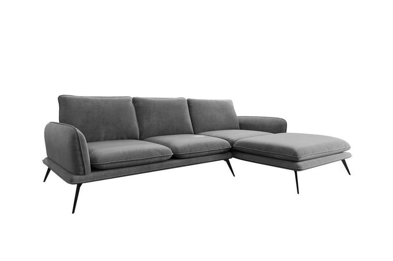 Graystone 3-seters Hjørnesofa - Mørkegrå - Møbler - Sofaer - Sofa med sjeselong