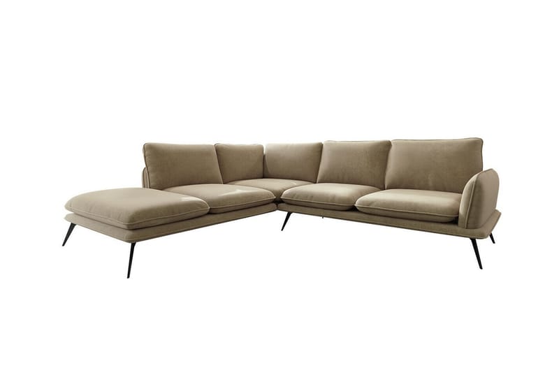 Graystone 4-seters Hjørnesofa - Mørk Beige/Mocca - Hjørnesofa