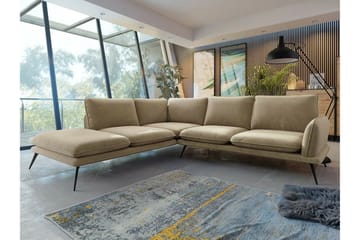 Graystone 4-seters Hjørnesofa - Mørk Beige/Mocca - Møbler - Sofaer - Hjørnesofa