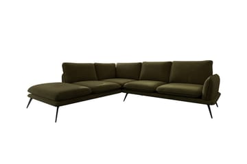 Graystone 4-seters Hjørnesofa - Mørkegrønn - Møbler - Sofaer - Sofa med sjeselong