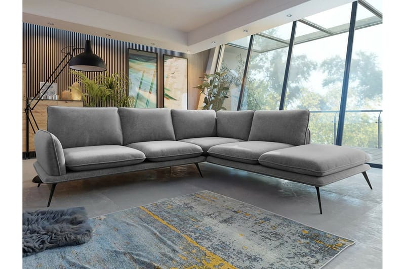 Graystone 4-sits Hörnsoffa Grey - Møbler - Sofaer - Hjørnesofa
