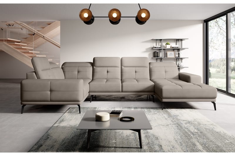 Hagglund Hjørnesofa m. Divan - Beige - Møbler - Sofaer - Hjørnesofa - Hjørnesofa med divan
